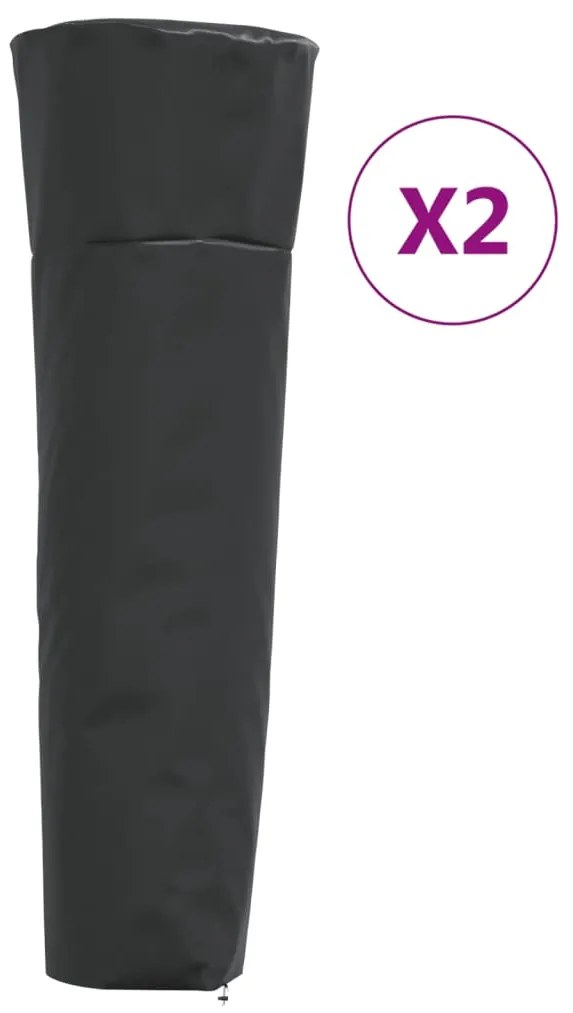 Coperture Per Stufa 2pz Forma Piramide 86x47x241cm 420d Oxford /