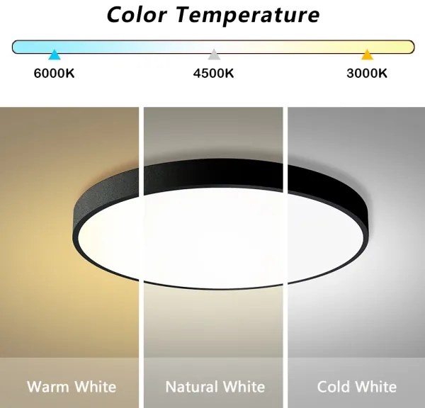 Brilagi - Plafoniera LED dimmerabile POOL SMART 100W 230V Ø 80 cm Wi‑Fi Tuya nera + telecomando
