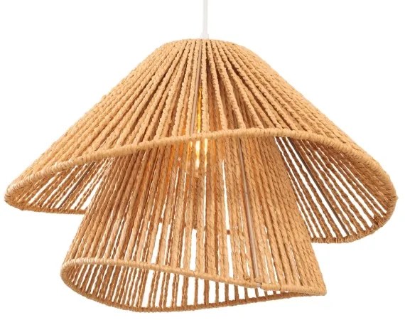 MAXLIGHT P0578 - Lampadario a sospensione con filo AMALFI 1xE27/15W/230V diametro 45 cm beige