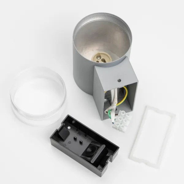 Brilagi - Applique da esterno LED RGBW MATERA 1xGU10/4,8W/230V grigio IP54