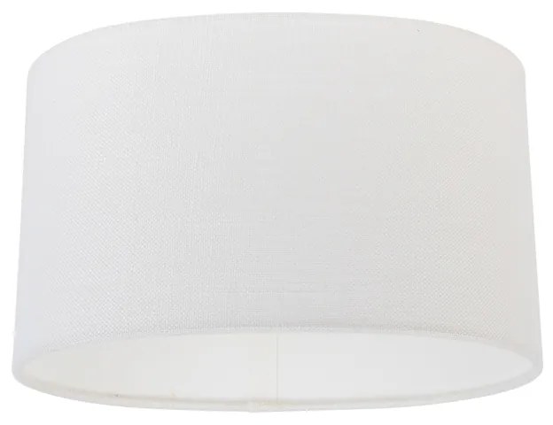 Paralume in lino bianco ovale 25/16/15