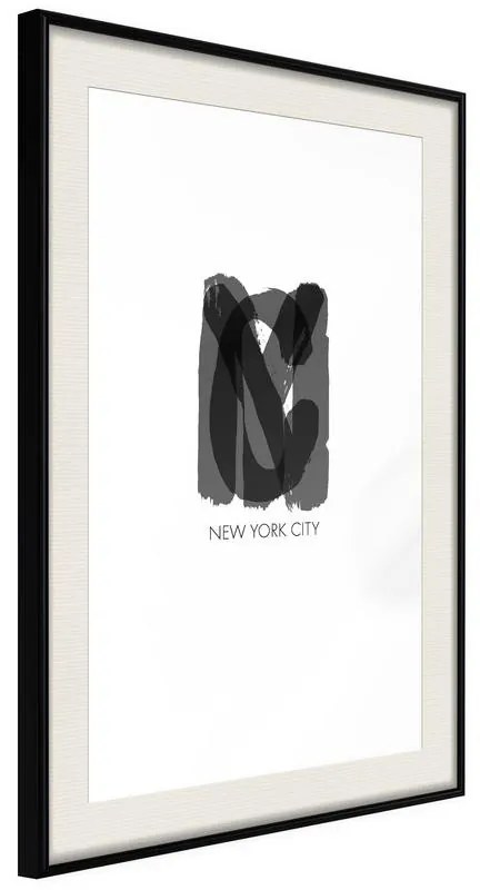 Poster  NYC  Cornice Quadri Cornice nera con pass-partout, Larghezza x Altezza Home decor 40x60