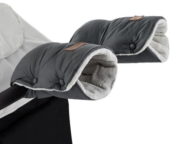 PETITE&MARS - SET Coprigambe 3in1 JIBOT + cuffie per passeggino JASIE grigio