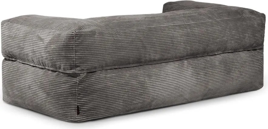 Puof a sacco color crema con rivestimento in velluto a coste Sofa MooG – SLOWDOWN