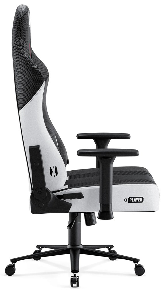 Sedia Da Gaming Diablo X-Player 2.0 In Materiale King Size: Bianco-Nero