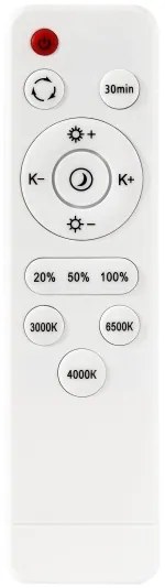 Plafoniera LED dimmerabile LED/60W/230V 3000-6500K diametro 60 cm nero + +TC