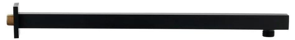 Sapho - Braccio doccia quadrato 40 cm opaco nero
