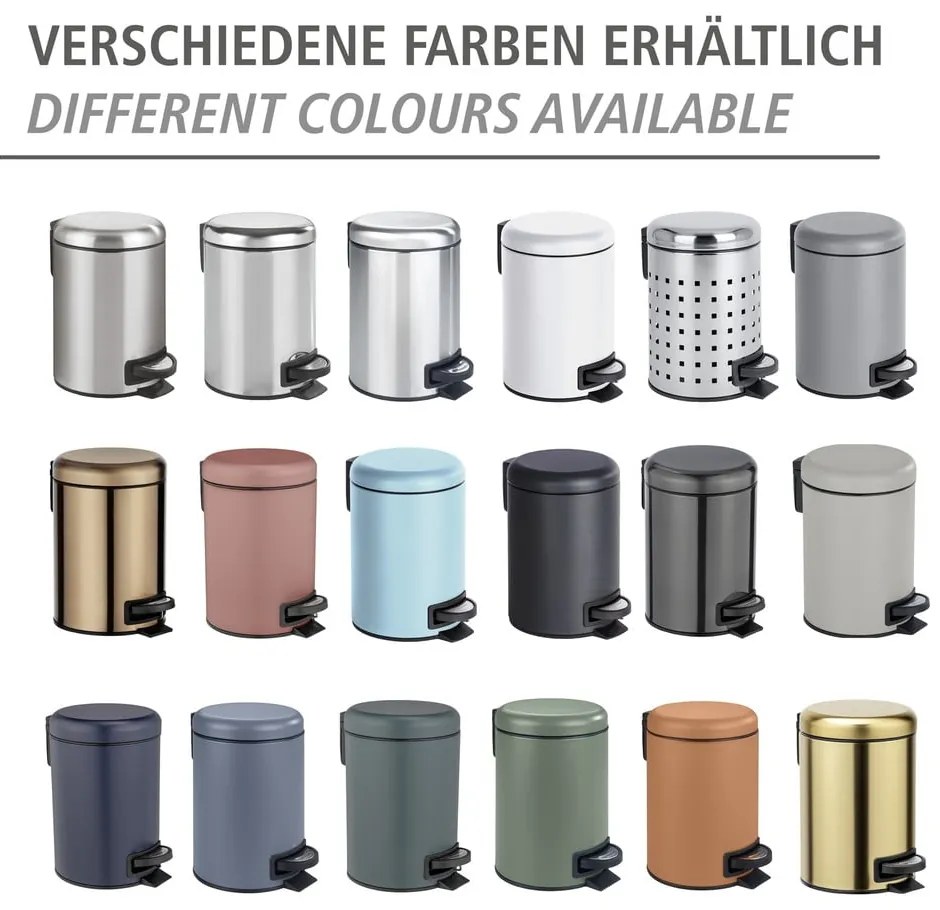 Cestino a pedale color rame , 3 l Leman - Wenko