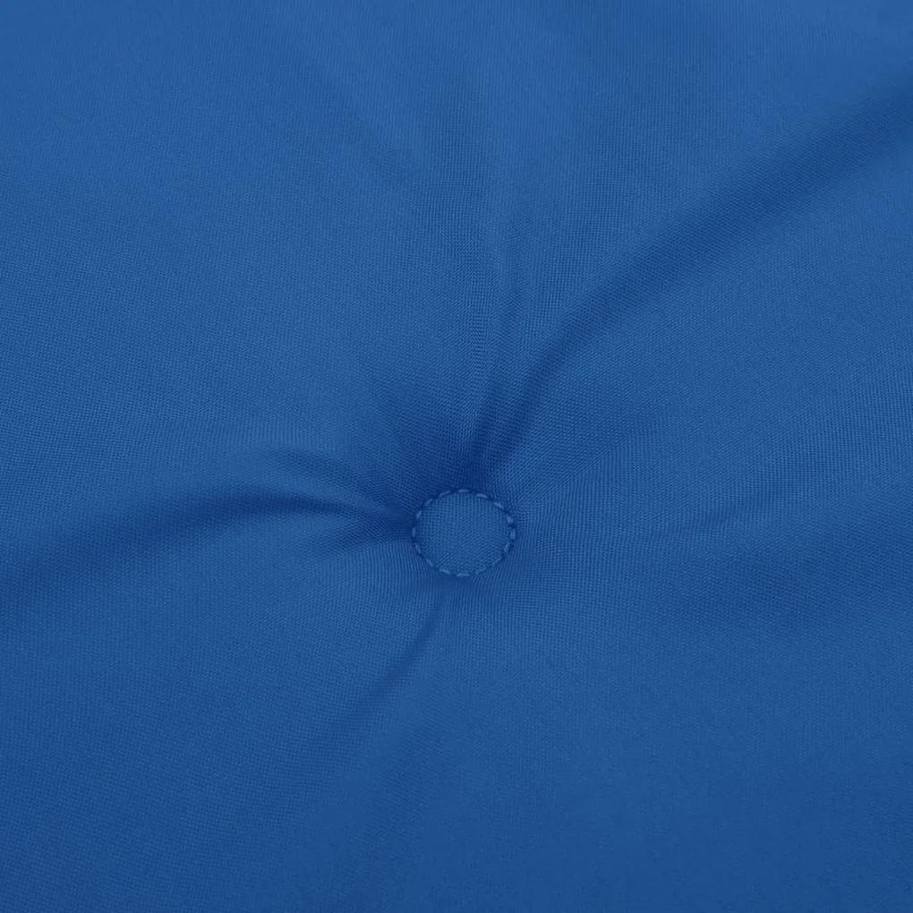 Cuscini per Sedie 2 pz Blu Reale 120x50x3 cm in Tessuto