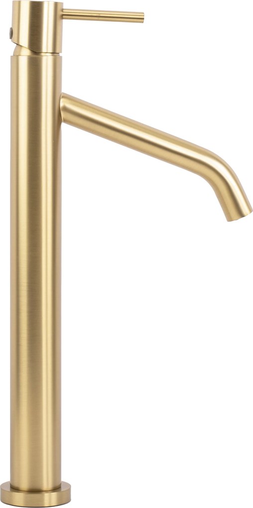 Rubinetto da lavabo Rea Level Brush Gold High