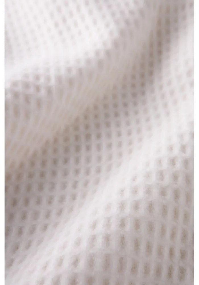 Plaid crema con motivo waffle , 140 x 180 cm Waffel - Euromant