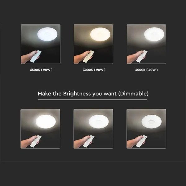 Plafoniera LED dimmerabile LED/40W/230V 3000/4000/6500K + +TC