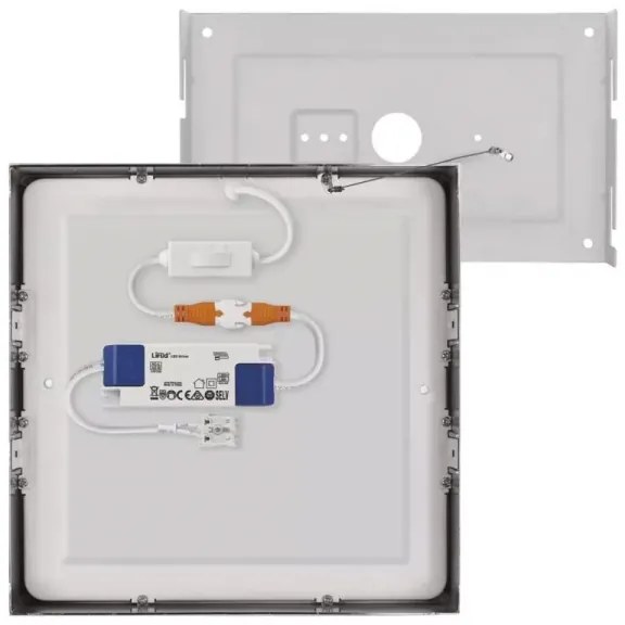 Plafoniera LED LED/21W/230 3000/3500/4000K 22,5x22,5 cm cromo