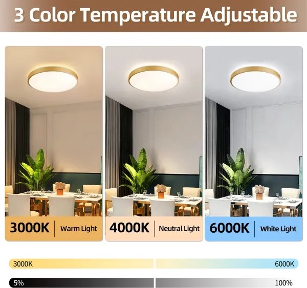 Brilagi - Lampada LED dimmerabile GLASS POOL DOUBLE LED/60W/230V 50 cm dorata + telecomando