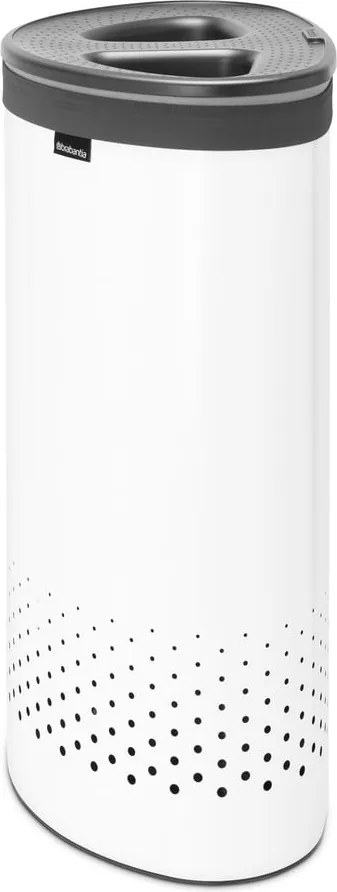 Cesto portabiancheria in metallo bianco 55 l Selector - Brabantia