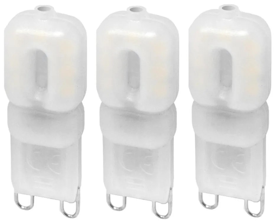 SET 3x Lampadina LED ECOLINE G9/2,5W/230V 3000K - Brilagi