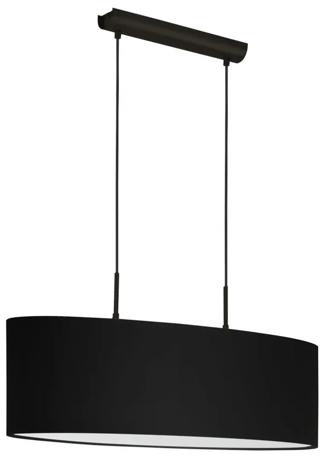 Eglo 33356 - Lampadario a sospensione AMANI su cavo 2xE27/60W/230V nero