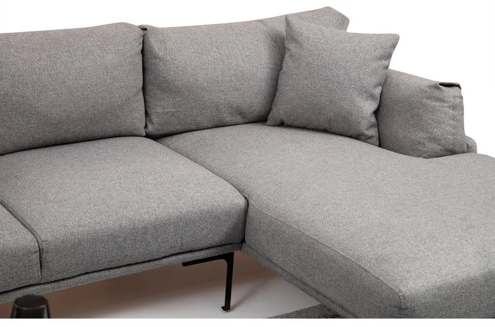 Divano angolare grigio , angolo destro Leo - Artie