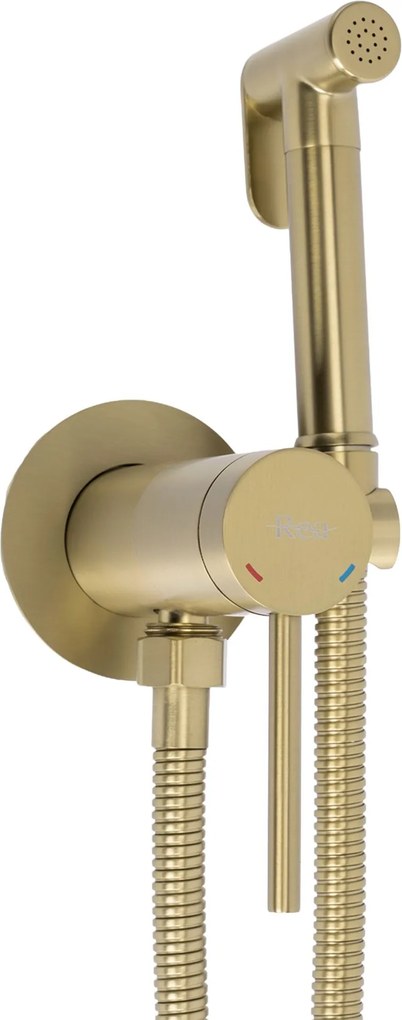 Rubinetto bidet Rea Foss Clif Brush Gold
