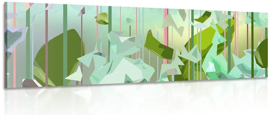 Quadro su tela – Foglie astratte del paradiso