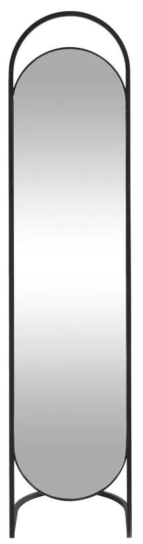 Specchio su piede psiche L.41 x H. 171 cm in Ferro Nero - ZINEB