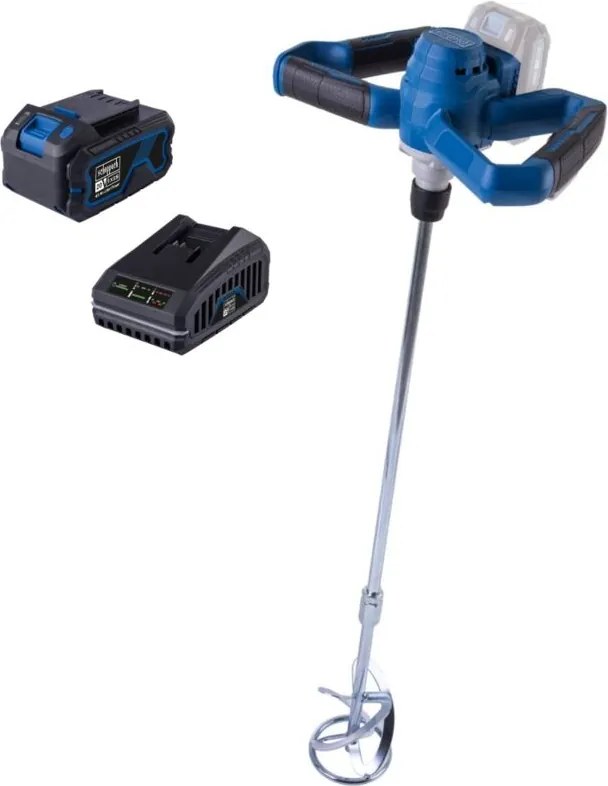 Trapano miscelatore bc-pmx100-x batteria 4,0Ah e caricabatteria ixes Scheppach