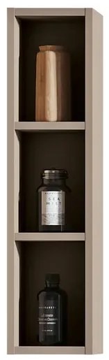 Pensile bagno Opera laccato opaco nocciola P 17 x L 20 x H 80 cm