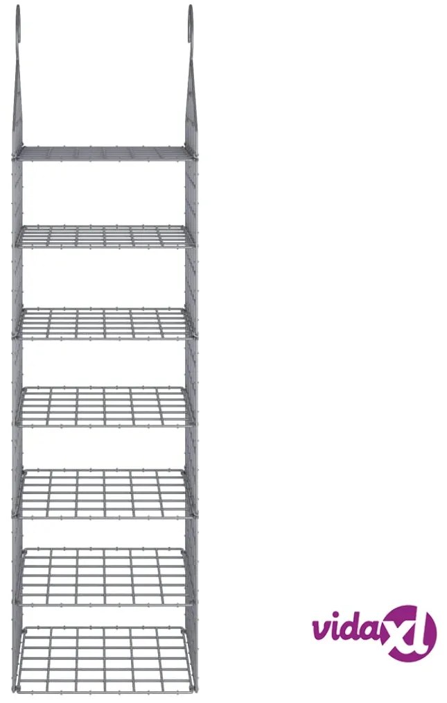 vidaXL Organizer per Armadio da Appendere con 7 Ripiani