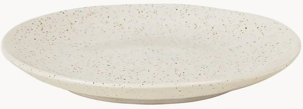 Set di 2 piatti da dessert fatti a mano Nordic Vanilla