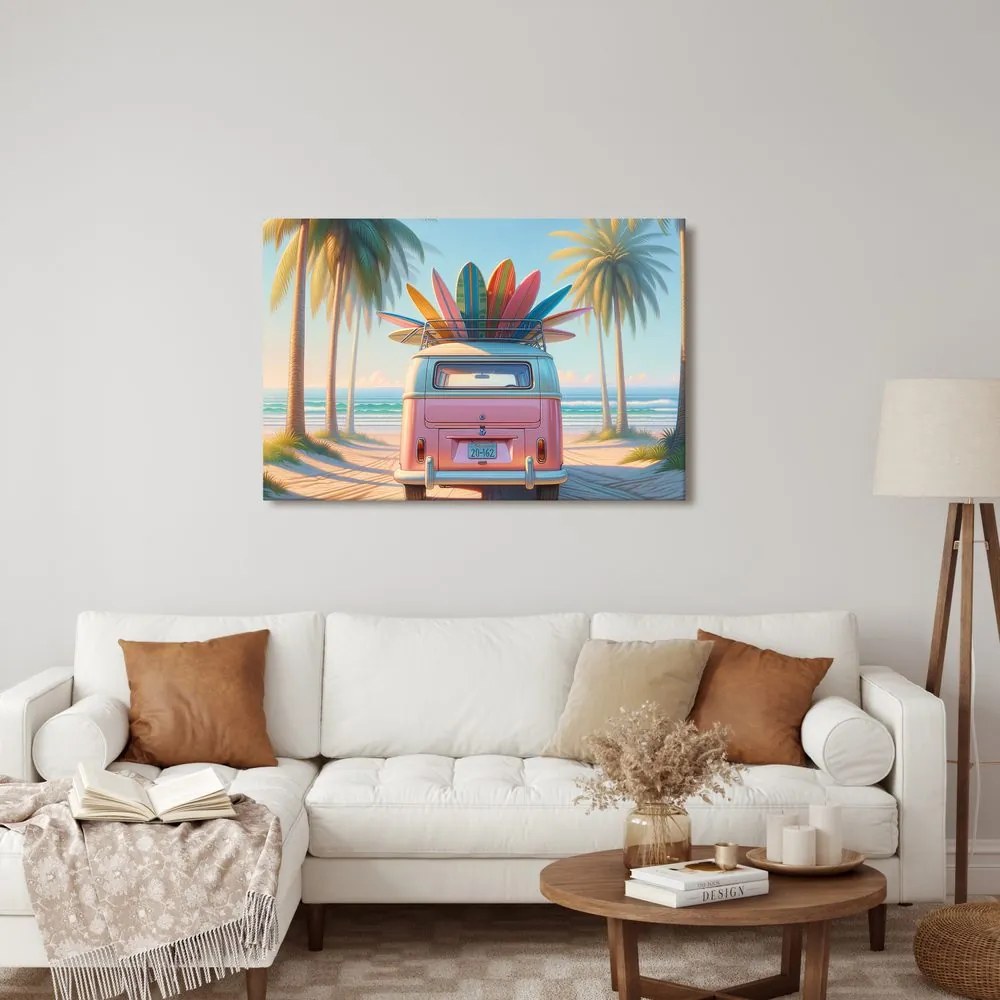 Quadro su tela – Estate nei colori delle tavole da surf