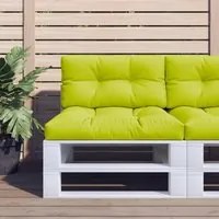 Cuscino per Pallet Verde Brillante 70x40x12 cm in Tessuto 360590