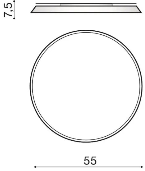 Azzardo AZ2739 - Plafoniera LED CORTONA 1xLED/50W/230V 4000K
