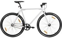 Bicicletta a Scatto Fisso Bianca e Nera 700c 59 cm 92263