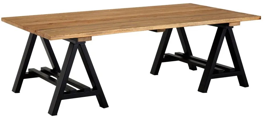 Tavolino con piano in legno di pino di colore naturale 80x140 cm Hampstead - Premier Housewares