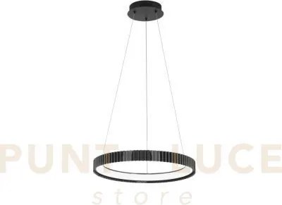 Lampadario a sospensione led nike nera in metallo 40w 5840lm cct 27...
