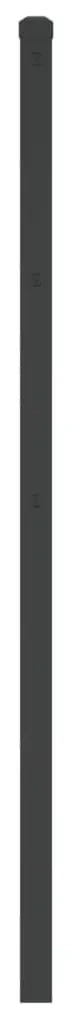 Testiera in metallo nero 80 cm