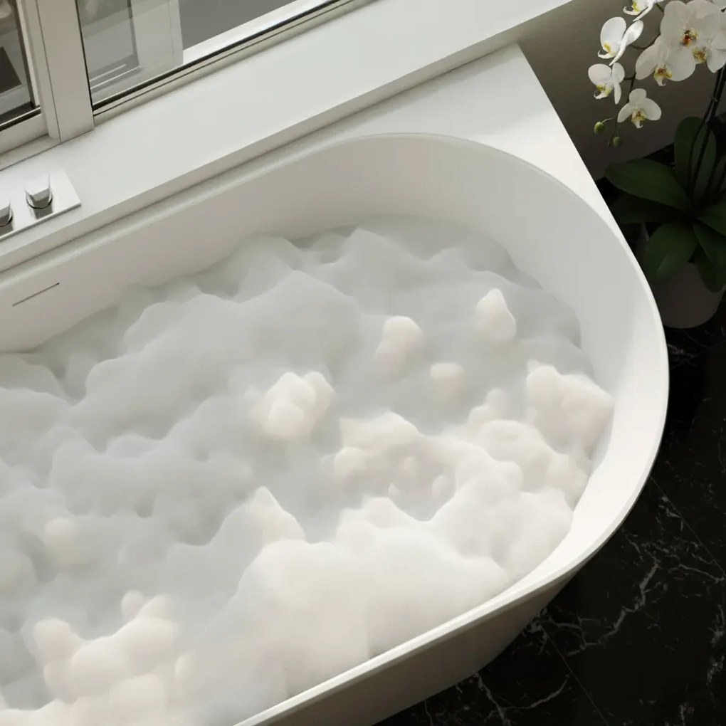 Vasca da bagno angolare in acrilico Bellanto Slim 170 Sinistra