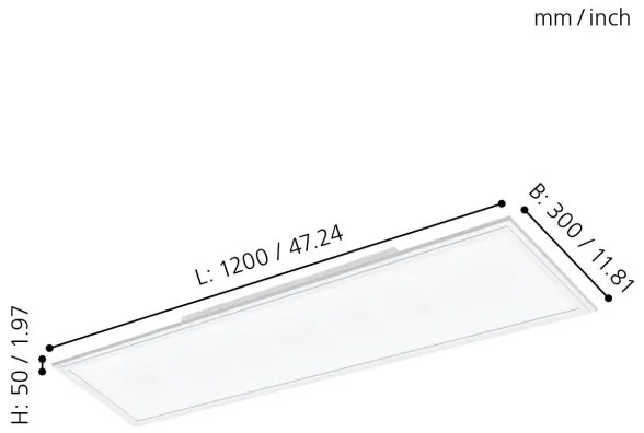 Eglo 32811 - Pannello a plafone LED SALOBRENA LED/33W/230V
