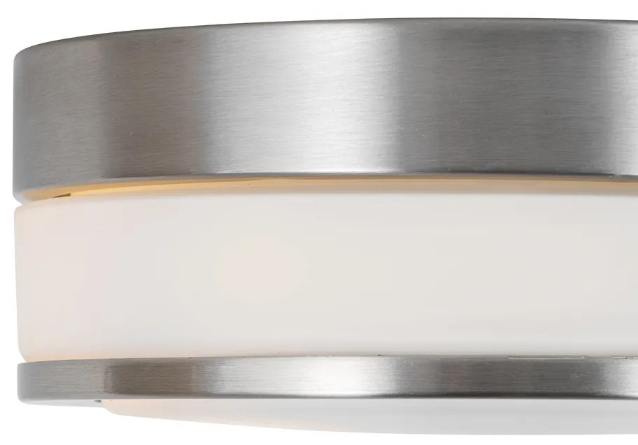 Lampada da soffitto per esterni moderna in acciaio 23 cm IP44 - Flavi