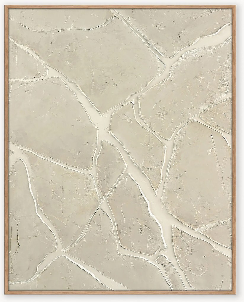 Stampa digitale con elementi dipinti a mano White Trace