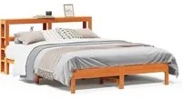 Letto senza Materasso Marrone Cera 160x200 cm in Legno di Pino 3306143