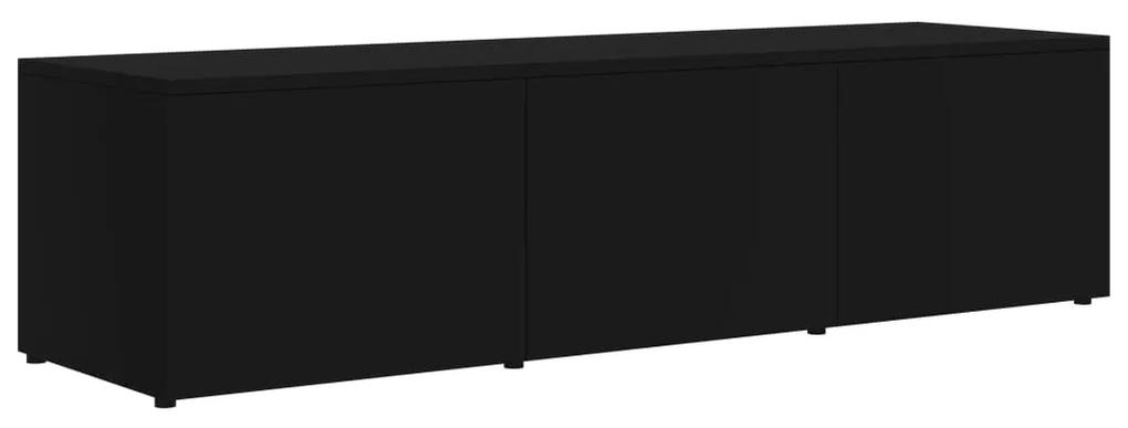 Mobile porta tv nero 120x34x30 cm in legno multistrato