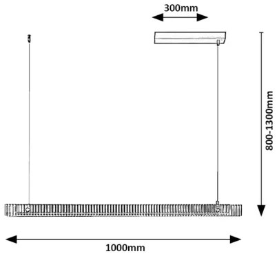 Rabalux 72214 - Lampadario LED a sospensione con filo CITAL LED/36W/230V 3000K