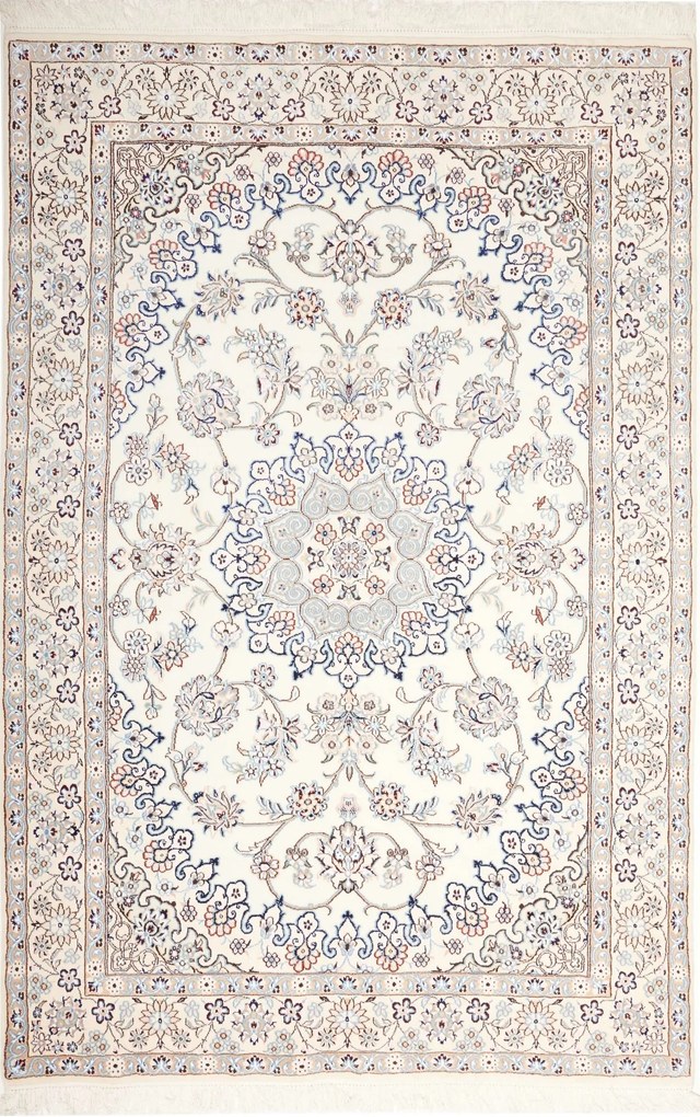 Nain Tappeto persiano 140x210 Beige (Iran) Annodato A Mano