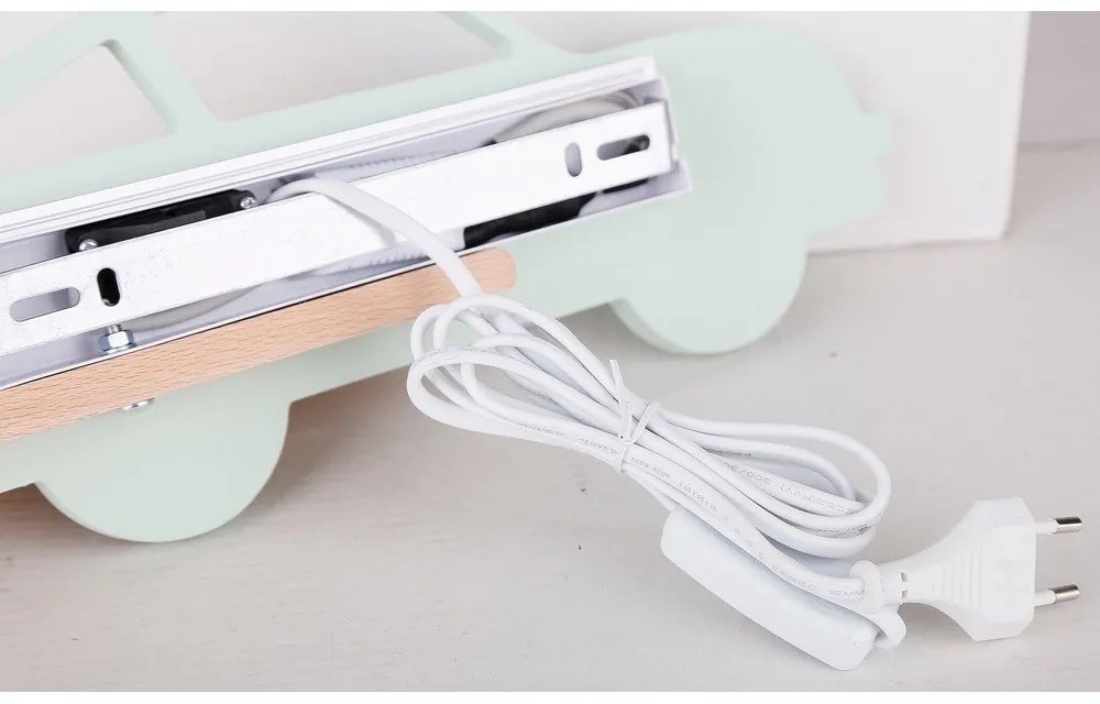 Lampada per bambini color menta Car - Candellux Lighting