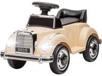 Macchina Elettrica per Bambini 6V con Licenza Mercedes 300S Beige