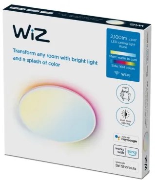 WiZ - LED RGBW Plafoniera dimmerabile RUNE LED/21W/230V Wi-Fi bianco