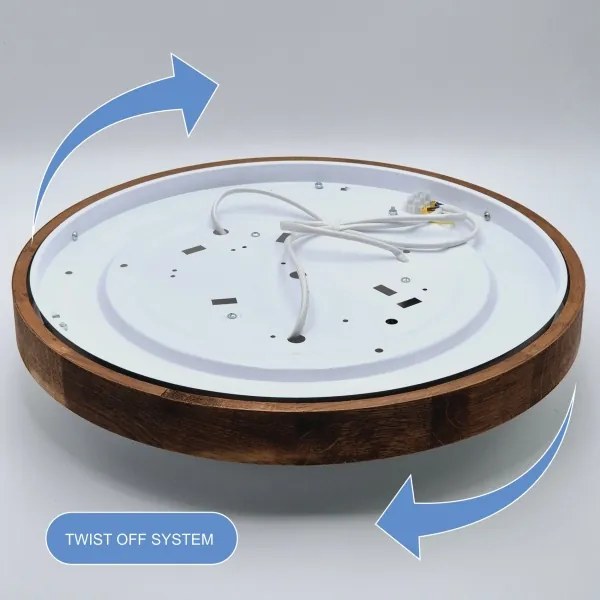 Brilagi - Lampada LED da soffitto CARVALHO SLIM 3xE27/60W/230V ciliegio 47 cm