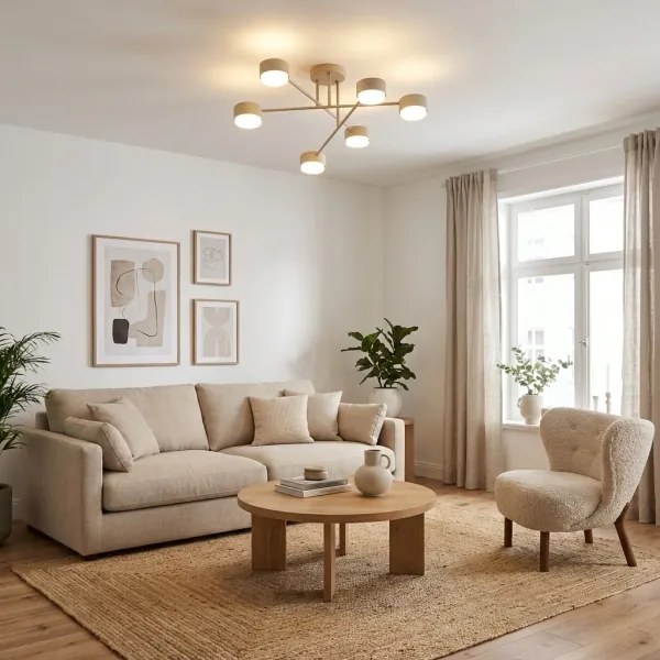 Brilagi - Plafoniera LED MONO 6xGX53/13W/230V beige