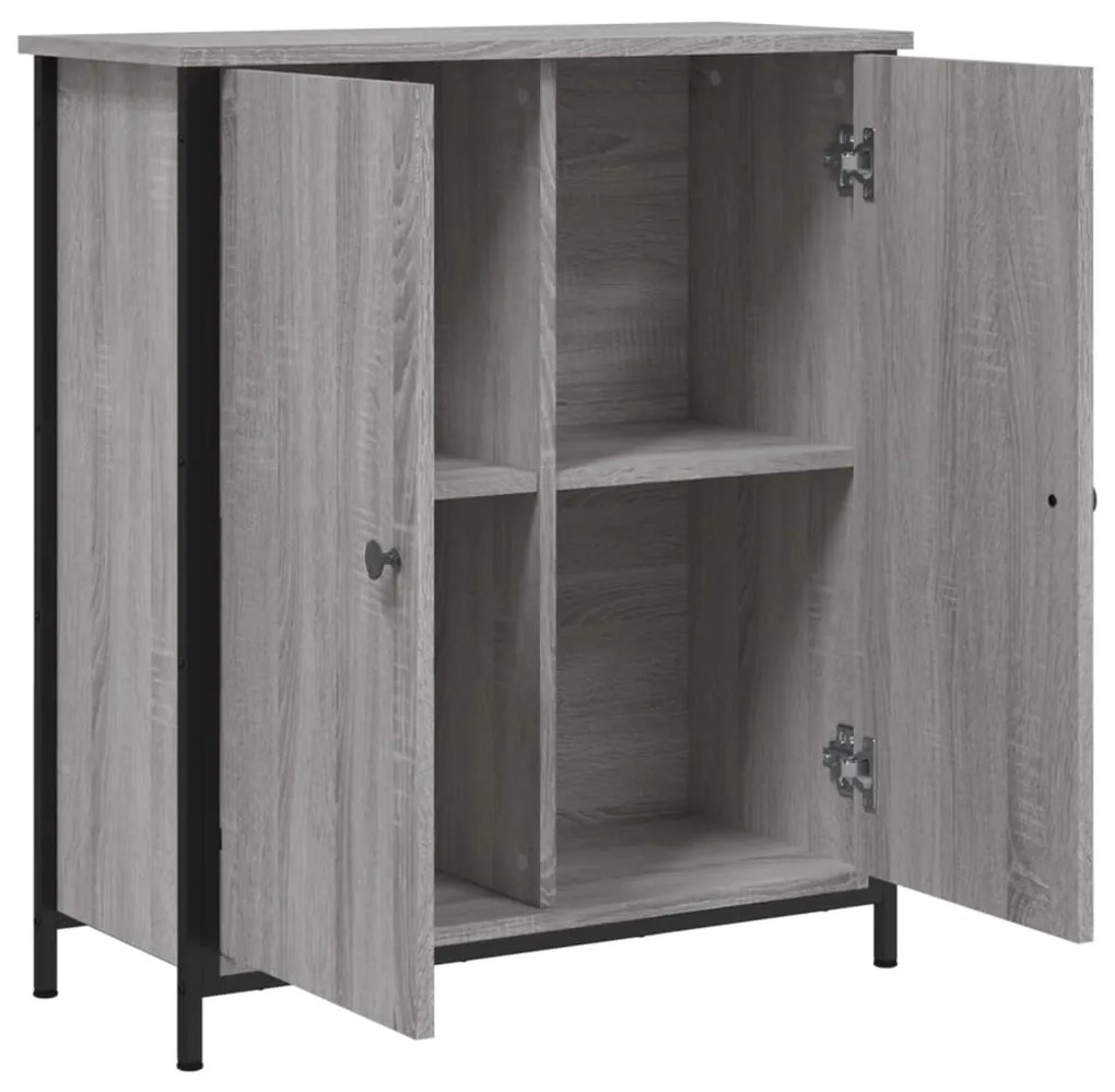 Credenza grigio sonoma 70x30x80 cm in legno multistrato